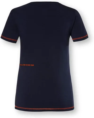 Vista 2 de KTM Camiseta RedBull Carve para mujer, talla pequeña, color azul, Azul