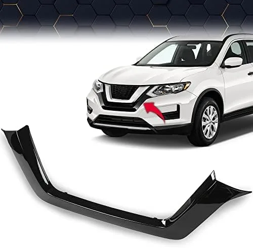 Vista 8 de PIT66 Barra de parachoques delantero compatible con Nissan Rogue 622786FL0A, NI1044114 2017 2018 2019 2020