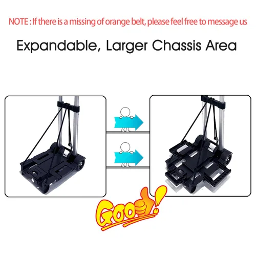 Vista 2 de Carrito de viaje para asiento de coche para aeropuerto - Rodillo para asiento de coche para viajar. Base extendible, plegable, almacenable