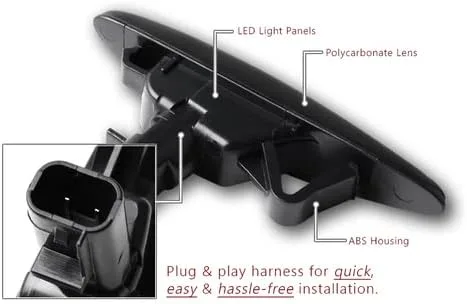 Vista 2 de Par de luces LED de repuesto para parachoques delantero y intermitente de lente ahumada, compatible con Mazda MX-5 Miata 2016-2020 y compatible