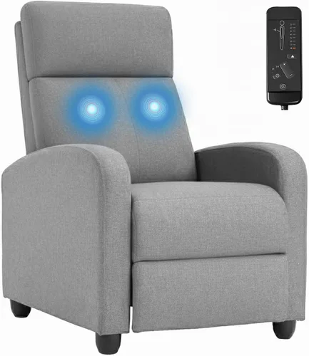 Vista 8 de PayLessHere Silla reclinable individual, sofá reclinable para teatro en casa con soporte lumbar y respaldo acolchado para sala de estar y dormitorio