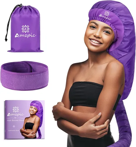 Vista 8 de Accesorio para secador de pelo – Secador de capó con diadema que reduce el calor alrededor de las orejas y el cuello, uso para peinar el cabello