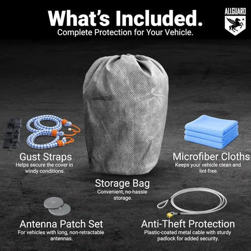 Vista 4 de Car Covers Funda para Camión Resistente a la Intemperie Max y Garantía Compatible con Ford 1999-2019 F-250 Crew Cab, 6.75– Cubierta para Exteriores