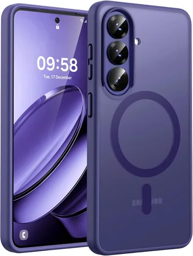 Vista 61 de TOCOL para Samsung Galaxy S22 Ultra, Funda con parte trasera dura mate translúcida [A prueba de golpes de grado militar]