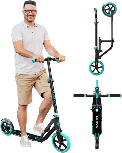 Vista 13 de Adult Scooter with Big Wheels Adjustable Height, Foldable Aluminum Frame Smooth Ride for Urban Commuting and Outdoor Fun Suitable for Teens