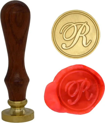 Vista 12 de Wax Seal Stamp Letter A-Z, Alphabet Initial Sealing Stamp for Christmas & Thanksgiving Cards, Wedding Invitation W-S-2 (Letter A)