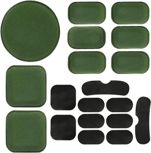 Vista 13 de AOUTACC juego de almohadillas universales para casco de airsoft, juego de almohadillas de espuma de recambio para casco Fast/Mich/ACH/USMC/PASGT