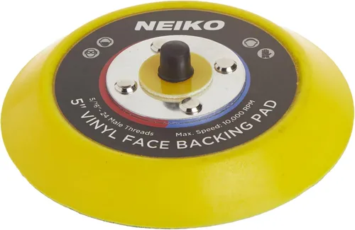 Vista 3 de NEIKO 30261A Almohadilla de lijado de 5 pulgadas con respaldo de vinilo PSA, eje de 5/16 pulgadas con 24 soportes de rosca, 10,000 RPM