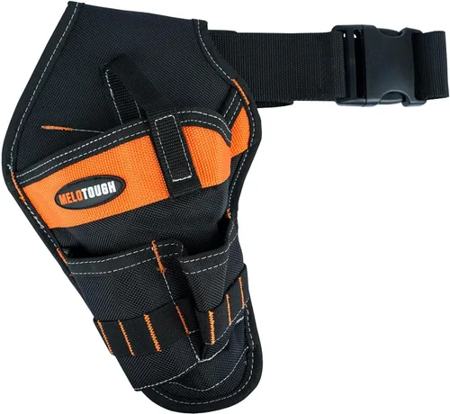 Vista 8 de MELOTOUGH Funda de taladro inalámbrica para cinturón izquierdo/derecho para cinturón de herramientas, bolsa de taladro, funda de destornillador