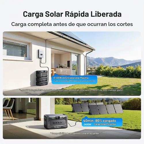 Vista 4 de BLUETTI Batería de expansión B300K×2, paquete de baterías de 5529.6Wh