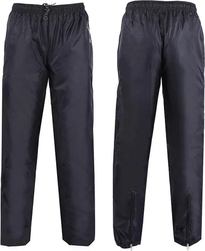 Vista 5 de REDCAMP Unisex Rain Pants Waterproof Lightweight with Side Zipper, PU5000mm Great for Hiking Outdoor, MLXLXXL Black