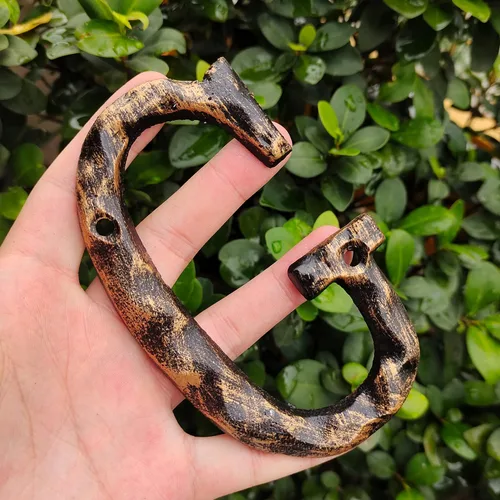 Vista 3 de Números y letras de casa de 5.5 pulgadas, número de dirección de casa de metal de hierro fundido altamente visible para buzón de oficina de calle