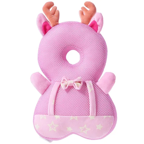 Vista 16 de Protector de cabeza para andador de bebé, ajustable, mochila de protección para la cabeza del bebé, almohadilla de seguridad (elefante)