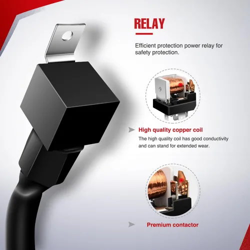 Vista 6 de Nilight - Arnés de cableado remoto para barra de luz LED, intermitente estroboscópico inalámbrico, luces de trabajo para conducción, 12V, 20A