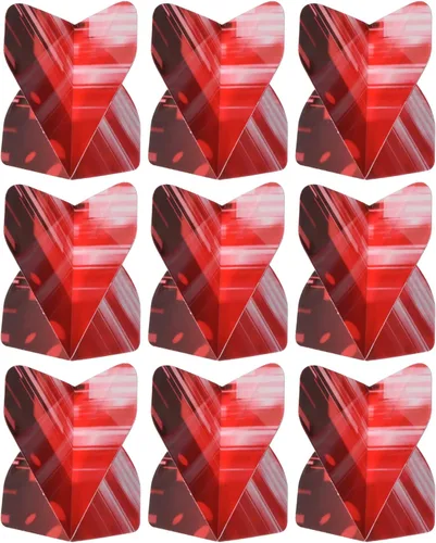 Vista 8 de PATIKIL Dart Flights - Accesorios de dardos estándar PET piezas de repuesto para punta de acero suave, estilo de rayas gruesas Gris