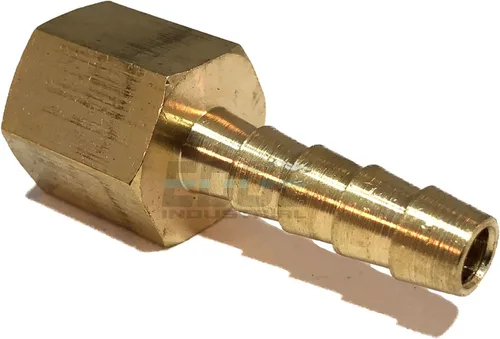 Vista 4 de Manguera de 1/4" ID a 1/4" hembra NPT FNPT recto latón accesorio combustible/aire/agua/aceite/gas/WOG (cantidad 25)