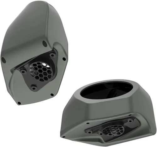 Vista 109 de Advanblack Alpine Green Tour Pack - Paquete de altavoces de 6.5 pulgadas, carcasa de audio trasera, color a juego, ajuste Harley King Tour Pack