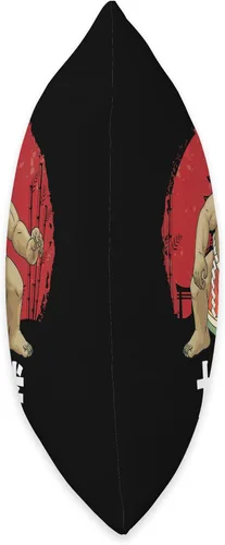 Vista 2 de Sumo Wrestler Wrestling Japanese Sumotori Gift Wrestler Sumo Wrestling Japanese Sumotori Throw Pillow, 16x16, Multicolor