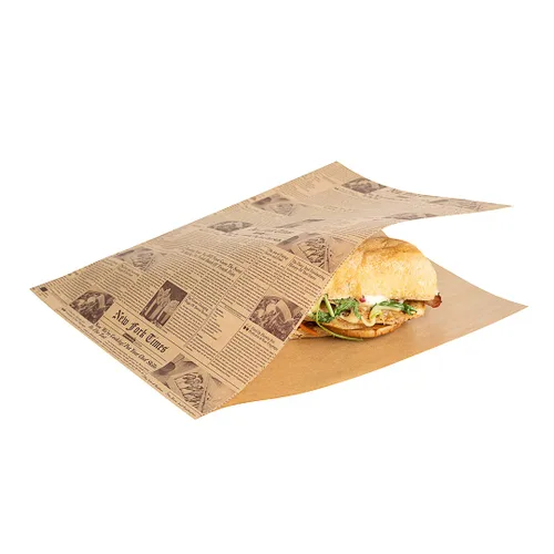 Vista 25 de Restaurantware Bag Tek - Bolsas dobles abiertas de 6.25 x 4.75 pulgadas, 100 hojas pequeñas de papel delicatessen, desechables, a prueba de grasa