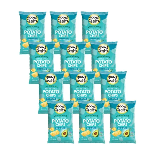 Vista 15 de Good Health Chips de barbacoa estilo hervidor de aceite de aguacate, bolsa de 5 onzas (4 bolsas)