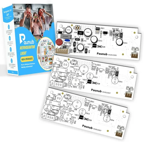 Repuesto de luz LED para refrigerador W10515058 W10515057 compatible con Whirlpool Kenmore Maytag, WPW10515058, W10522611, W10465957, AP6022534,