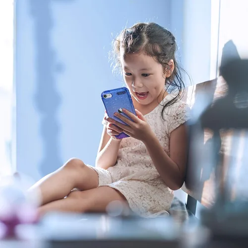 Vista 6 de ULAK Funda transparente con purpurina degradada para iPod Touch 7ª/6ª/5ª generación, funda híbrida delgada para niñas y mujeres, a prueba de golpes