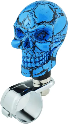 Vista 7 de Volante giratorio con diseño de calavera divertida perilla suicida para la mayoría de vehículos de transmisión automática manual (beige)