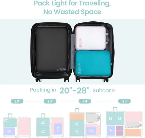 Vista 4 de Cambond - Cubos de compresión para viajes, organizadores de equipaje para maletas