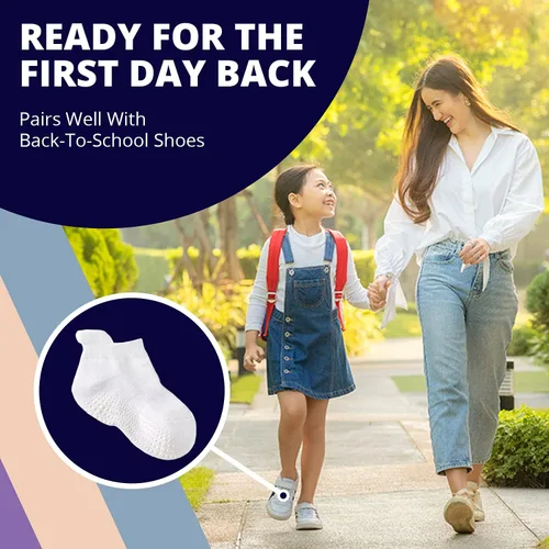 Vista 5 de LA ACTIVE - Calcetines antideslizantes para bebés y niños y niñas pequeños, con agarre antideslizante, uso escolar