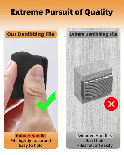 Vista 5 de Lima para quitar astillas, herramienta de lima para pintura para la eliminación rápida de imperfecciones de pintura, hoja de lima mini de dos lados