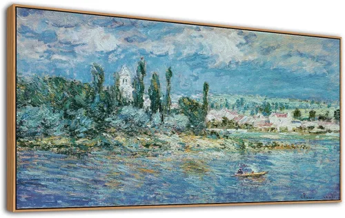Vista 12 de tigeridge Arte de pared de abedul enmarcado, lienzo de bosque de abedul floreciente, imágenes de paisaje natural, decoración de pared de madera