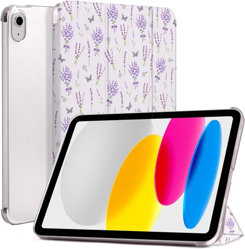 Vista 64 de CoBak Funda para iPad (A16) 11ª generación de 11 pulgadas 2025, iPad de 10.9 pulgadas 2022, funda protectora delgada con carcasa trasera translúcida