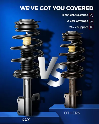 Vista 155 de KAX Puntales traseros para Toyota 2007 2008 2009 2010 2011 Camry, 2008 2009 2010 2011 2012 amortiguadores traseros rápido completo conjunto