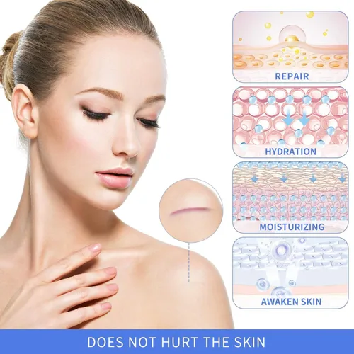 Vista 2 de Hojas de silicona para cicatrices, cinta de cicatriz de silicona, cinta para cicatrices quirúrgicas, tiras de silicona para eliminación