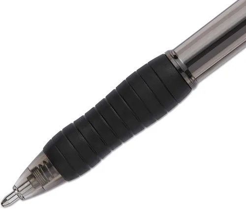 Vista 3 de Paper Mate Bolígrafo Perfil, Retráctil, Negrita 1.4 Mm, Tinta Negra, Barril Negro, Docena