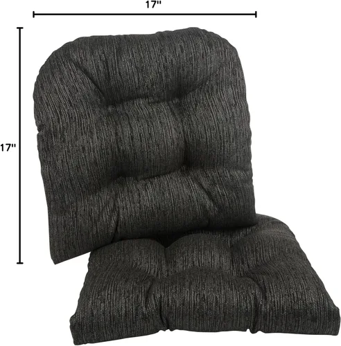 Vista 12 de Klear Vu Gripper - Cojines sobrerellenos antideslizantes universales para silla de comedor para decoración de cocina o uso en la oficina