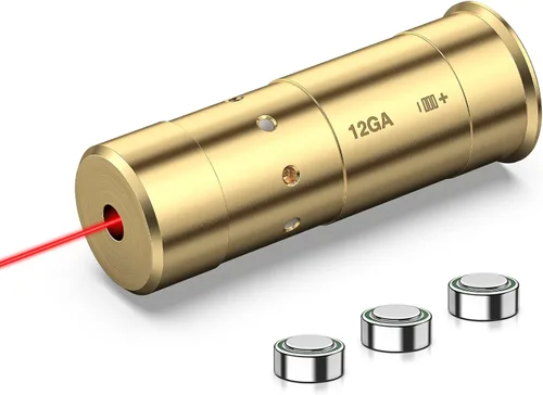 Vista 11 de CVLIFE Bore Sight Laser 223 5.56mm/9mm/.243.308/12 Calibre/7.62x39mm/.45 acp Visor Láser Rojo