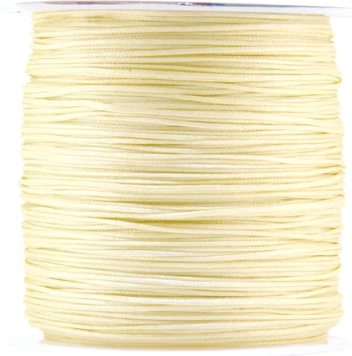 Vista 78 de Mandala Crafts Cordón de Satén de Nylon para Fabricación de Joyas - 1mm 109 Yardas Cuerdas de Nylon Champagne Rattail Cordón de Nudo Chino