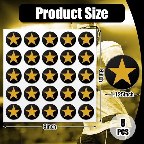 Vista 3 de Leinuosen Pegatinas para cascos de fútbol, calcomanías para cascos de béisbol 1-1/8 pulgadas de vinilo, calcomanías autoadhesivas deportivas