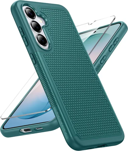 Vista 180 de FNTCASE Funda para Motorola Moto G-Power-5G-2024: funda protectora de doble capa resistente para teléfono celular a prueba de golpes con parte