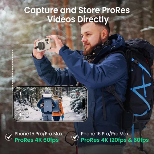 Vista 5 de DIGIERA 1TB SSD Magnético Portátil, Unidades de Estado Sólido Externas con USB-C 3.2 Gen 2x2, Velocidad de hasta 2000MB/s, Compacto y Duradero