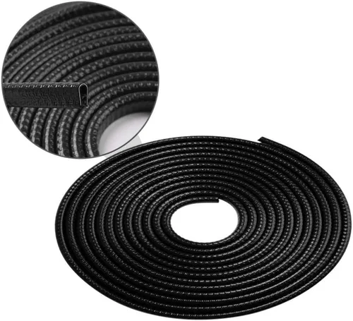 Vista 5 de FAVOMOTO Tira anticolisión anticolisión para coche, tiras de sellado de 32.8 ft, color negro
