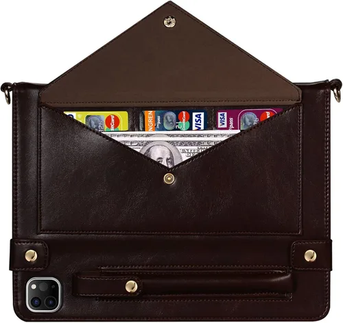 Vista 26 de Funda tipo bolso para iPad mini de 5ª/4ª/3ª/2ª/1ª generación de 7.9 pulgadas, Techcircle funda ligera tipo folio con soporte bandolera con billetera