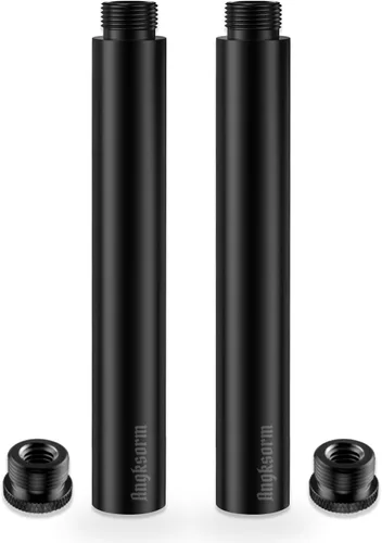 Vista 7 de Tubos/Varillas de Extensión para Soporte de Micrófono de 3 PULGADAS (2 PIEZAS), Rosca Universal 5/8-27", Se Adapta a la Mayoría de Soportes