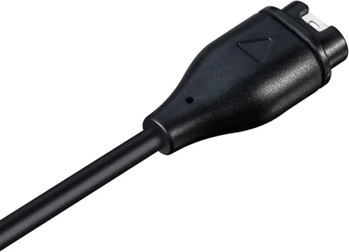 Vista 2 de Cargador para Garmin Vivoactive 6 5 4 4S 3, cable de carga de repuesto más un puerto de carga de silicona blanca enchufe antipolvo para Garmin