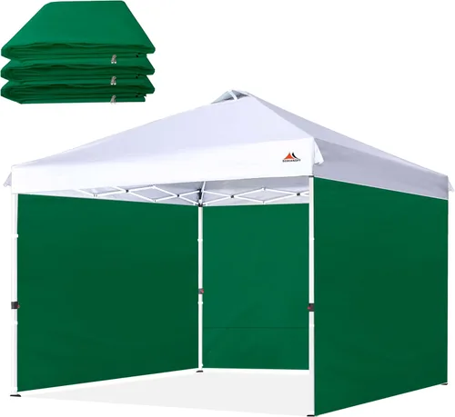 Vista 13 de SCOCANOPY SideWall - Marco para toldo de 10 x 10 pulgadas, paquete de 3 unidades, solo para pared solar, color blanco