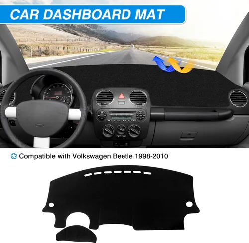 Vista 2 de Cartist Cubierta para salpicadero para Volkswagen Beetle 1998-2010 Accesorios Alfombrilla para salpicadero Almohadilla antideslizante Alfombra