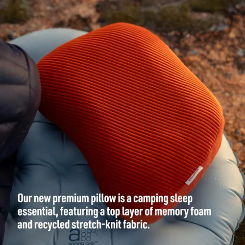 Vista 2 de Sea to Summit Aeros Premium - Almohada inflable de viaje, XL, color oliva quemado