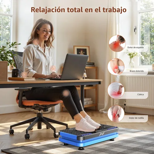 Vista 5 de AXV Vibration Plate Fitness Platform Exercise Machine Vibrating Shaking Full Body Shaker Workout Vibrate Stand Shake Board Sport Gym for Weight Loss