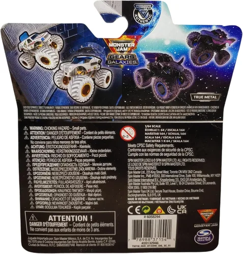 Vista 3 de Monster Jam Dragón, engranajes y galaxias (escala 1:64), multicolor